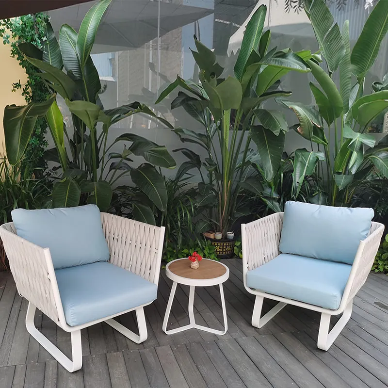  Luxury Patio Garden Table and Sofa Chairs Set Outdoor