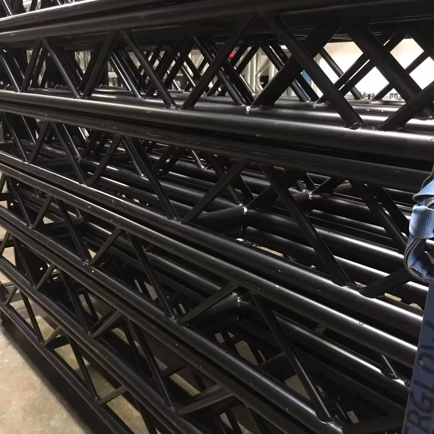 For Booth Black Truss Led Screen Led Video Wall Support Ground Truss Structure