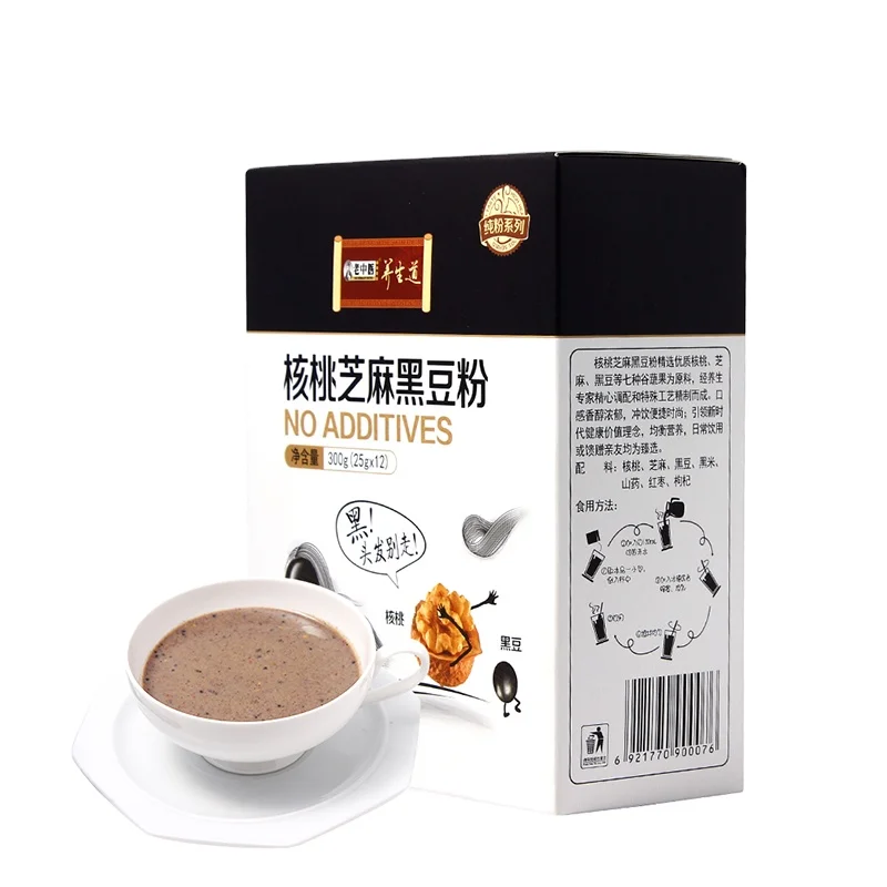 
Walnut Black Sesame Black Bean Fat Free Cereal Meal Replacer For Breakfast 