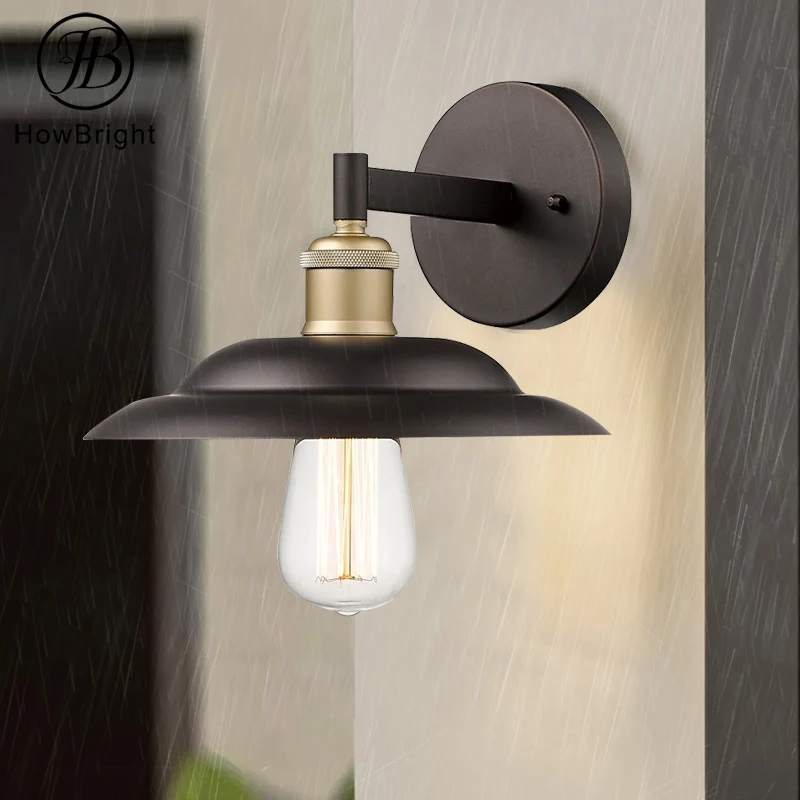 Retro Industrial Wall Sconce Vintage Wall Lamp  E26 E27 Metal Iron Wall Sconce Light Vintage Hang LED Pendant Ceiling Lamp