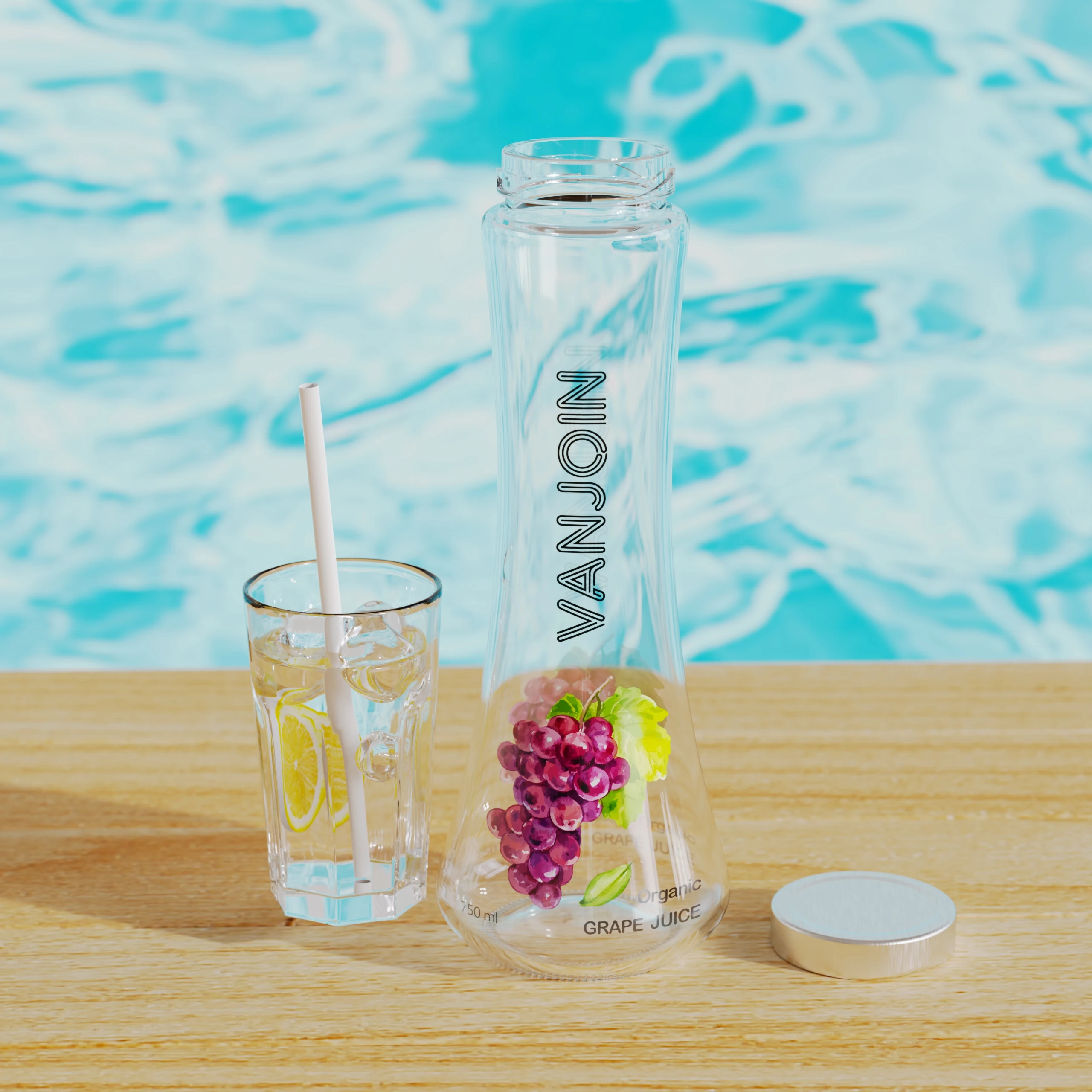 30cl 50cl 75cl empty custom silk screen printed flint still sparkling mineral soda water waist glass bottle with 28mm ropp caps