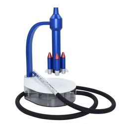 Hot sale colorful rocket hookah portable acrylic hookah shisha fashion chicha with LED light