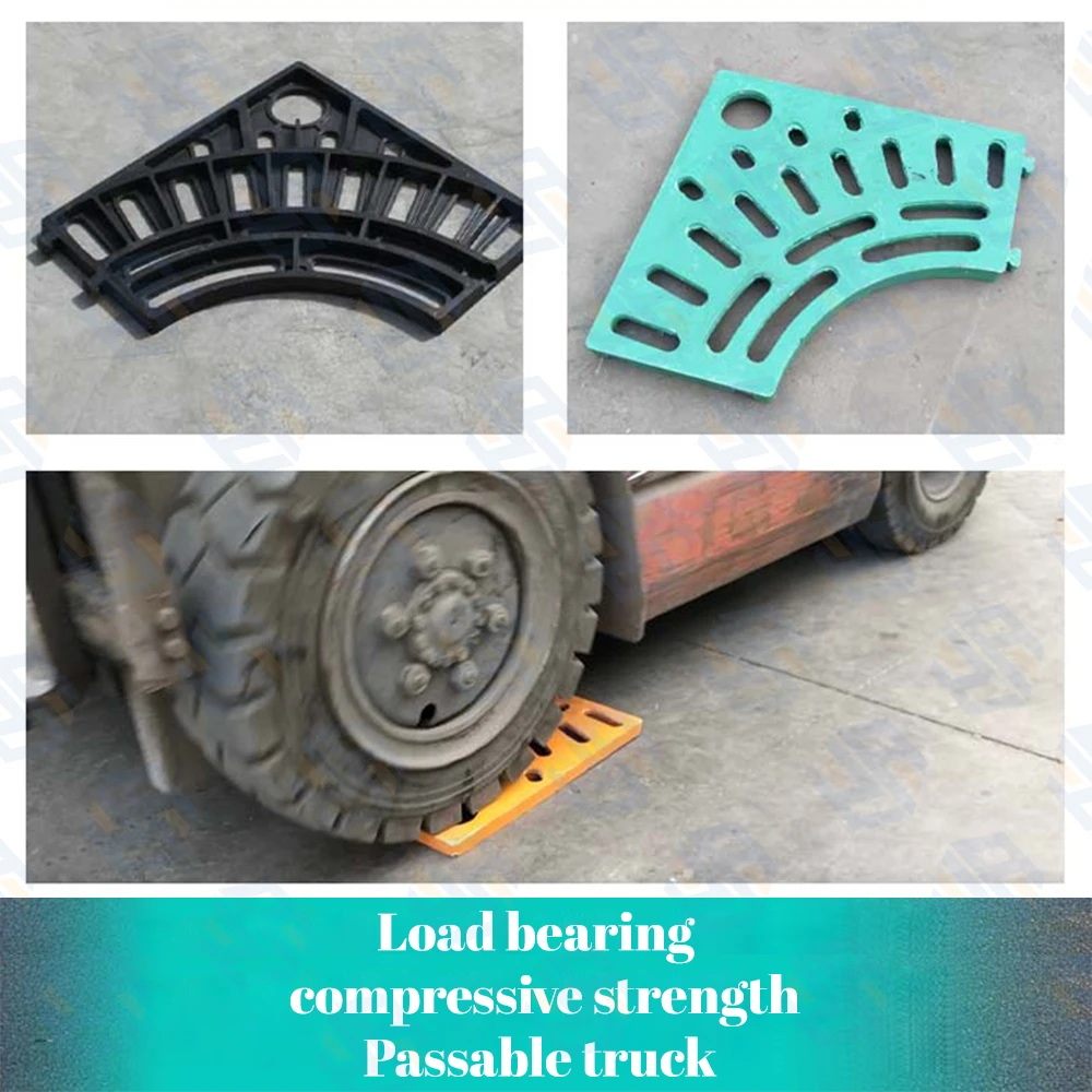 Factory custom resin frp grate tree protection cover plate with Wedge Wire Strip Drain Grate Floor Drain grate