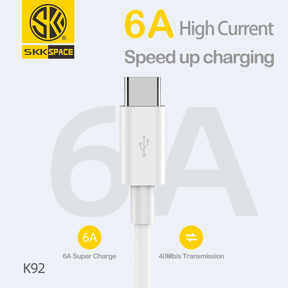 
OEM Data Cable High Speed Data Cable 1M 2M 6A USB C Quick Data Cable For Android 