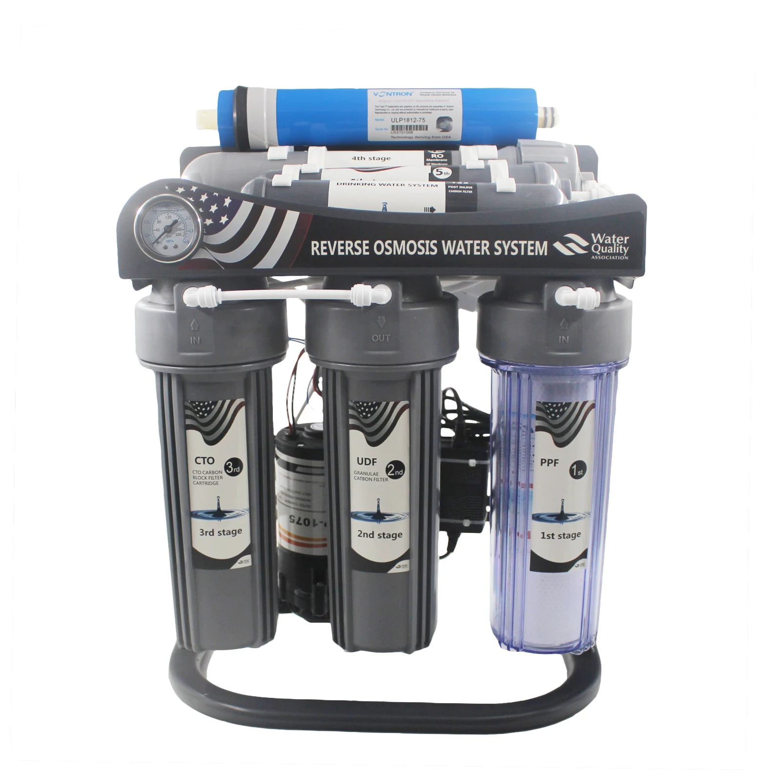  Горячая продажа 7 этапов минеральной воды обратного осмоса фильтр системы