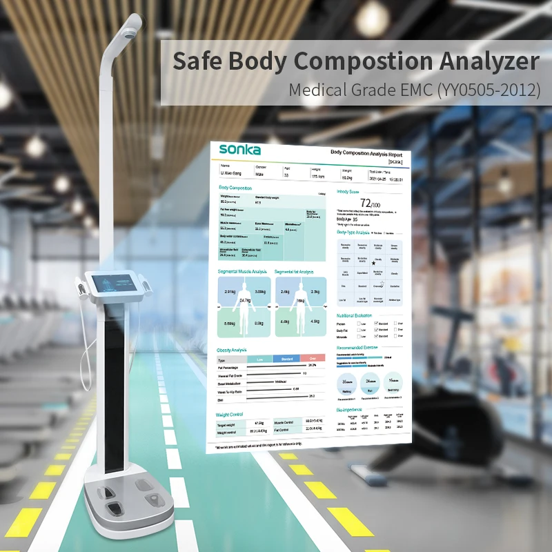 SONKA BMI Body Composition Segmented Element Body Analyzer Bioimpedance Body Composition Analyzer
