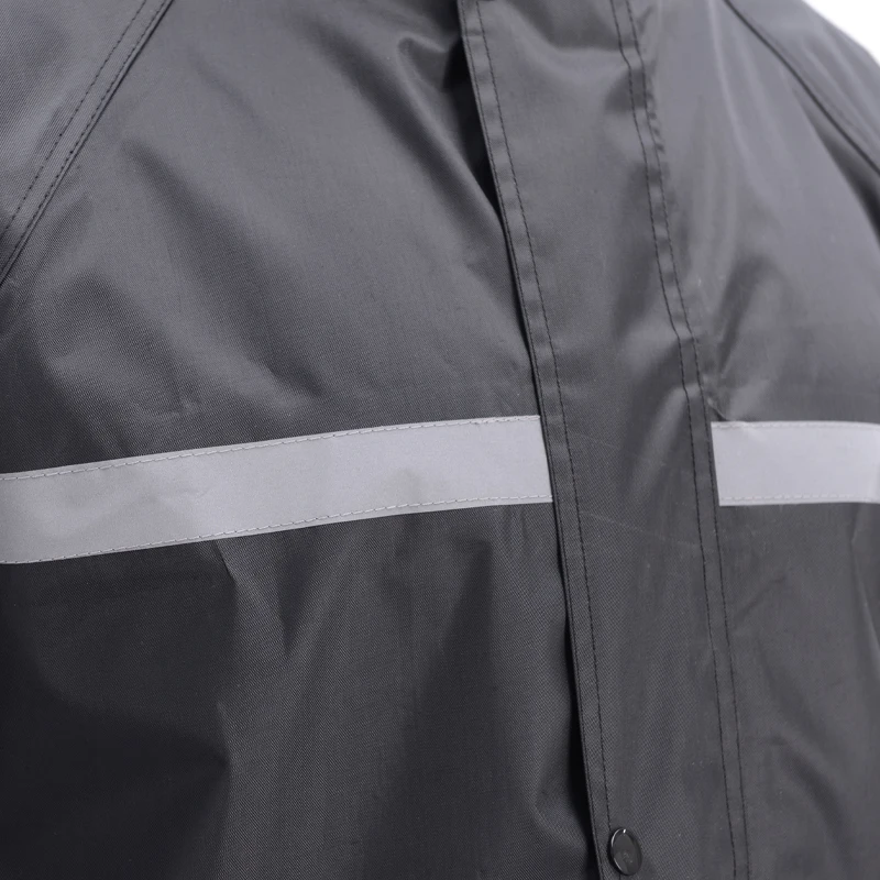 High quality china factory cheap price waterproof outdoor working safety raincoat reflective rain coat