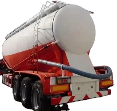 80-Ton Cement Tanker  Powder Tank Truck Trailer and Semi-Trailer for Sale