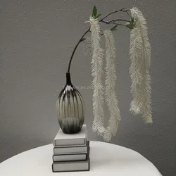 Fuyuan factory ivory pine needles plastic wall hanging vine artificial plants decorative for home Christmas wedding house plant