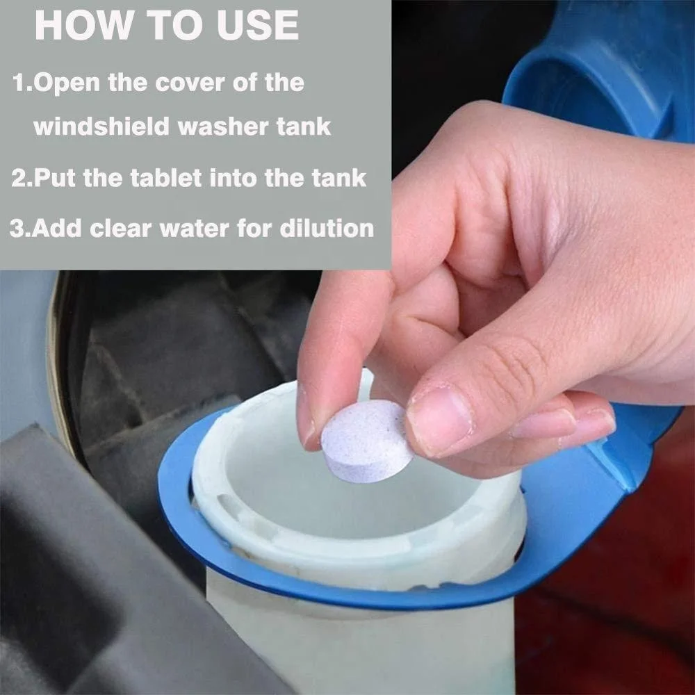 Multifunctional Effervescent Spray Cleaner Tablet/WindScreen Spray Cleaner Effervescent Tablets Car Glass Cleaner