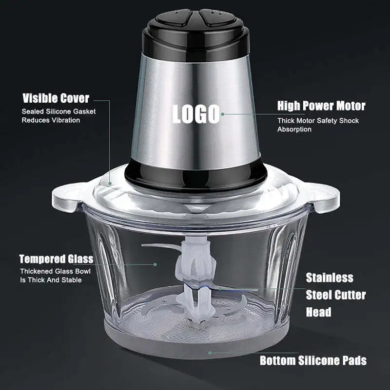 Wholesale Factory Price 2L 3L 4L 5L Household Food Process Multifunctional Professional Meat Grinder KD05001