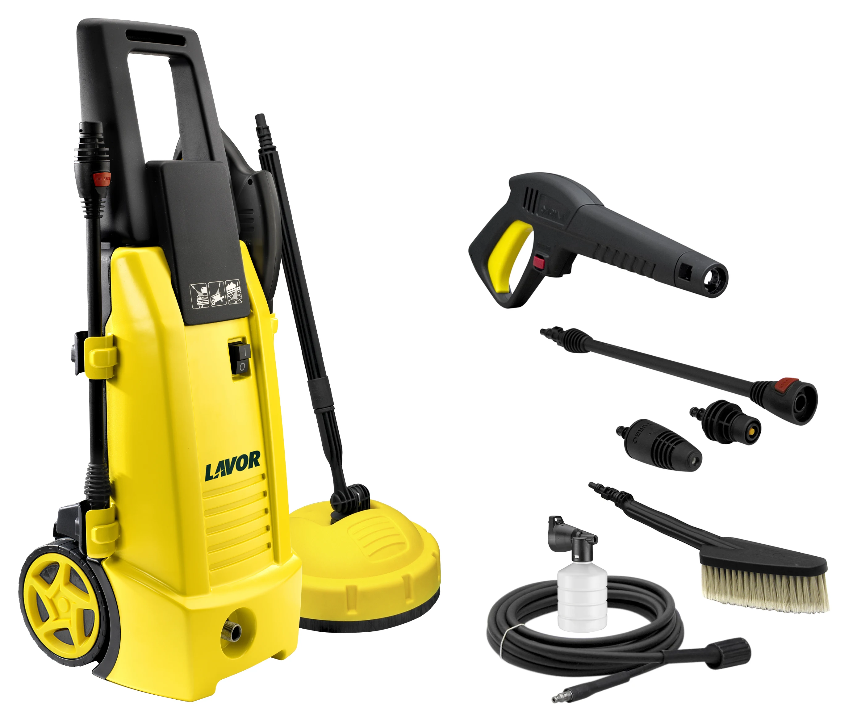 Hot sale electric high pressure car washing machine portable car washing pump with turbo spray gun