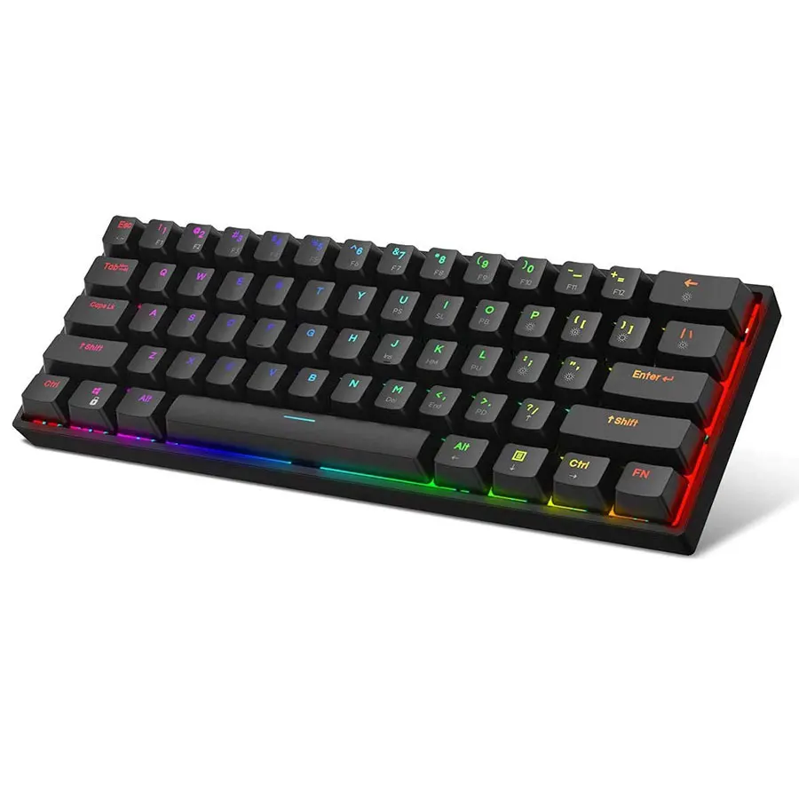
RGB Lighting Game Cherry Switch Backlight Used Type-C Mini Compact 61 Keys Keyboard 60% Wireless Mechanical Gaming Keyboard 