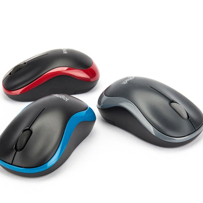 Logitech M185 беспроводная мышь 1000 точек/дюйм Офисный Компьютерный USB нано-приемник для домашнего использования ПК/ноутбук Windows Mac коврик мыши