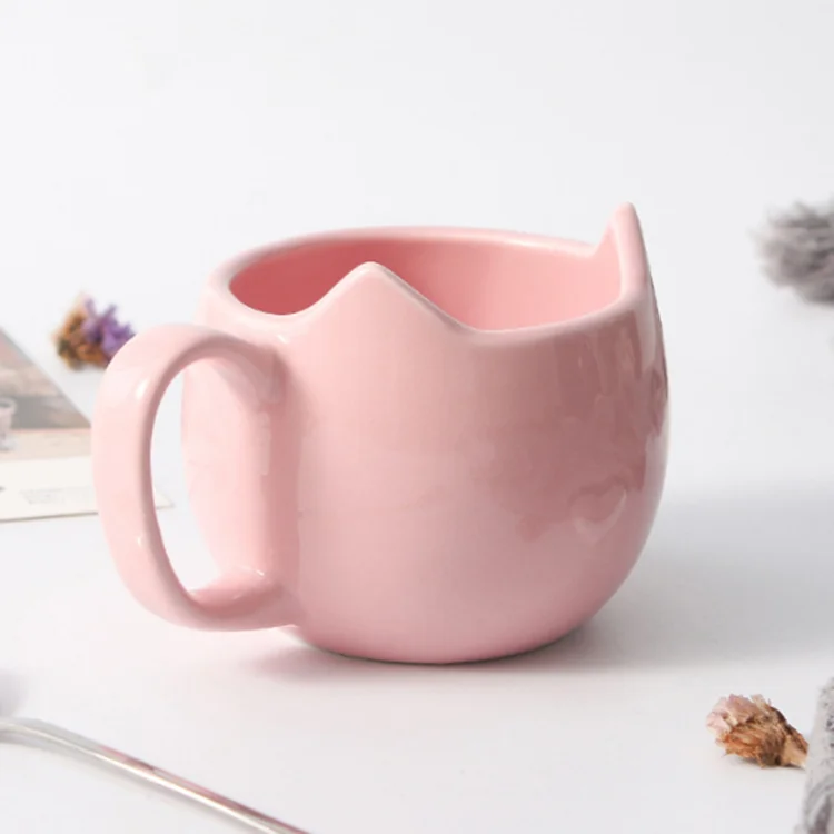 fashion creative 3d cat ceramic mug cup