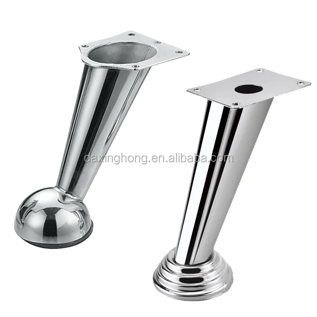 Wholesale Chromeplated Furniture Parts Metal Chair Leg Table Support Bed Feet Iron Sofa Legs