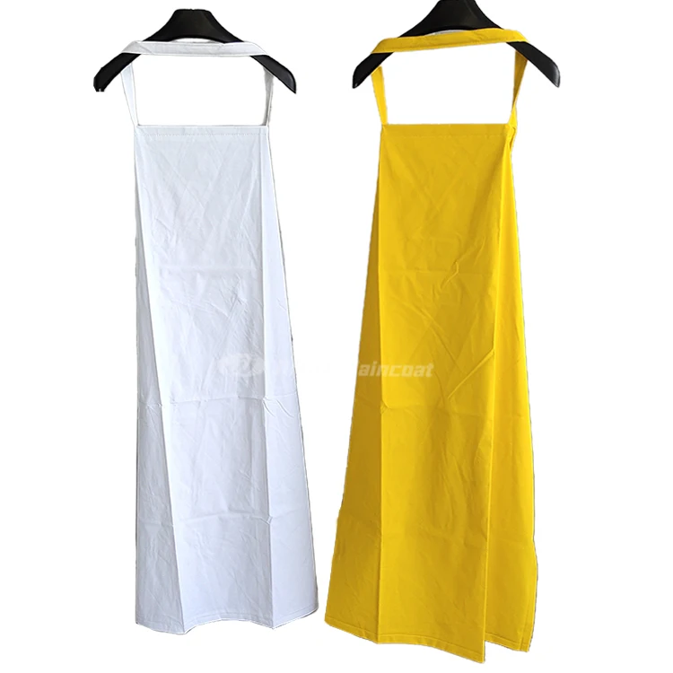 custom logo durable transparent aprons kitchen pvc waterproof apron designs patterns