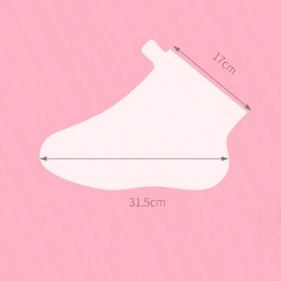 100pcs Waterproof Disposable Transparent Plastic Foot Mask Skin Care Socks with Handle Stand-Up Pouch No Liquid PE Foot Cover