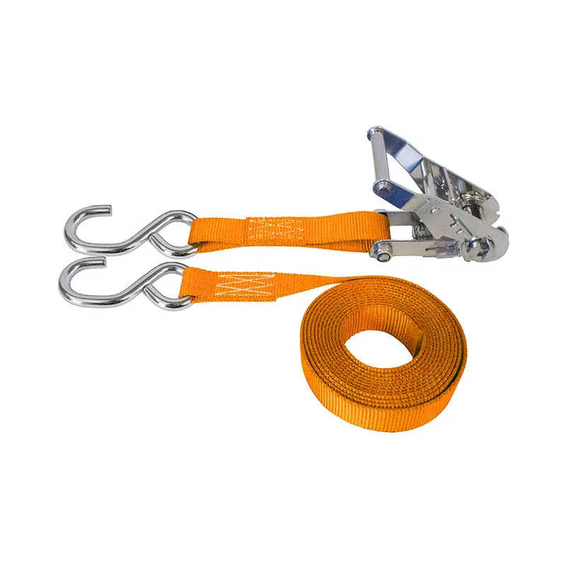 Heavy Duty customized size Stainless steel  Ratchet Tie Down Straps With S Hook