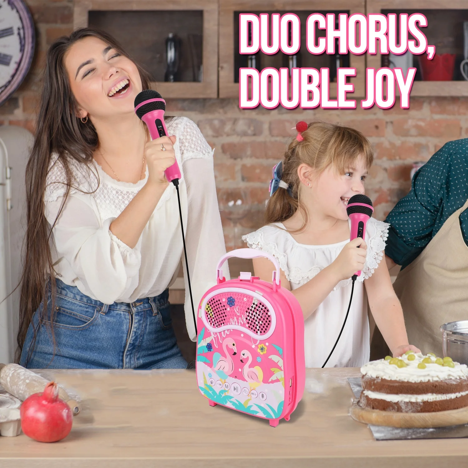 Toys kids karaoke singing machine High performance portable speaker wireless Blue tooth  karaoke speakers with microphone