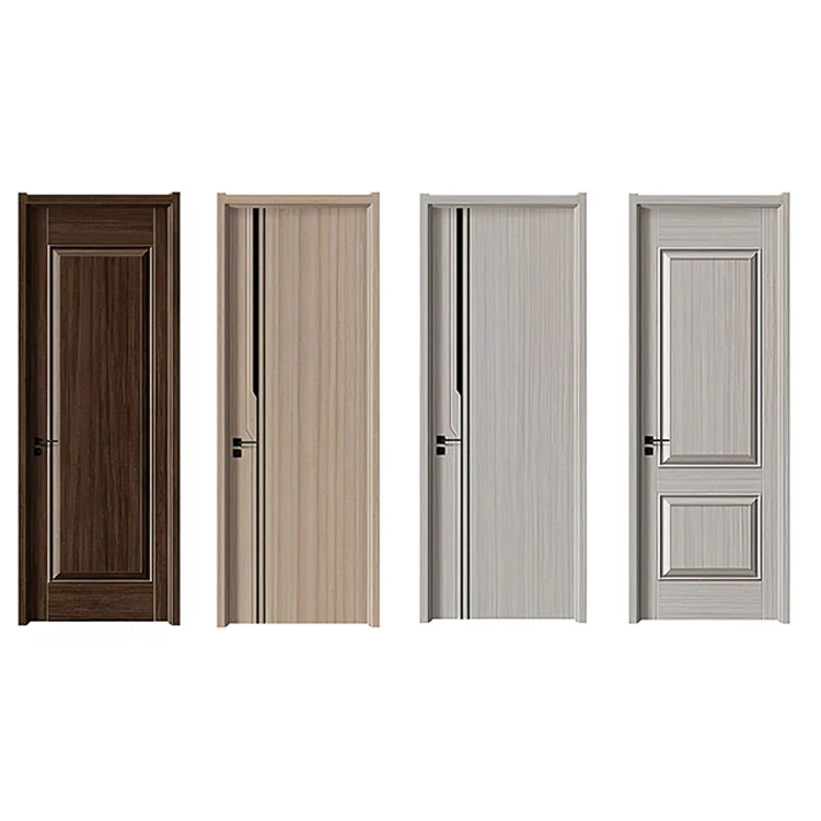 JBDhome Glass Single Exterior Door for Homes White Waterproof Dubai Arch Bathroom Solid Wood Grain Core Doors Design Materials