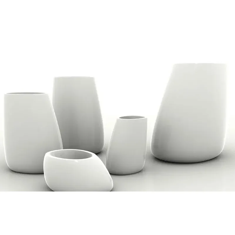 Outdoor Fiberglass Planter Pot Flower  Vase Decor For Garden  Hotel  Decoration Fiberglass Vase