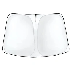 Creeaes Car Windshield Sun Shade Covers Visors Auto Front Window Sunscreen For Tesla Model 3 Y Sunshade Accessories