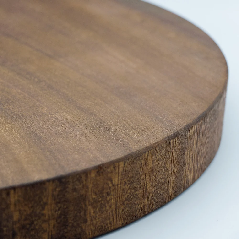 All Natural Custom Engraved Made 40 cm Large Round Raw Solid Cedar/Maple/Acacia Wood Pizza Food Meat Cutting Chopping Board