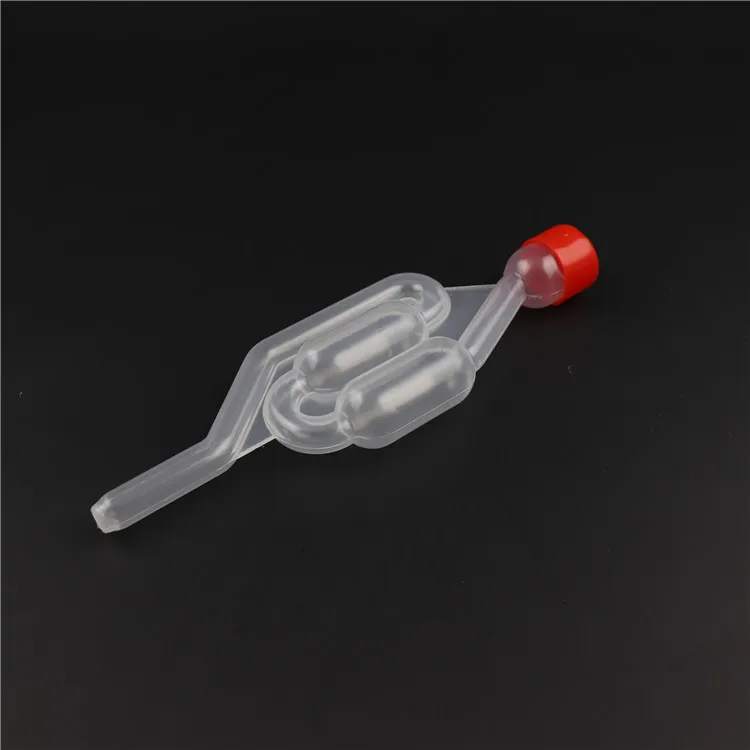 Plastic Air Lock Fermentation Wine Twin Bubble Airlock with Lid Home Brewing Beer Making