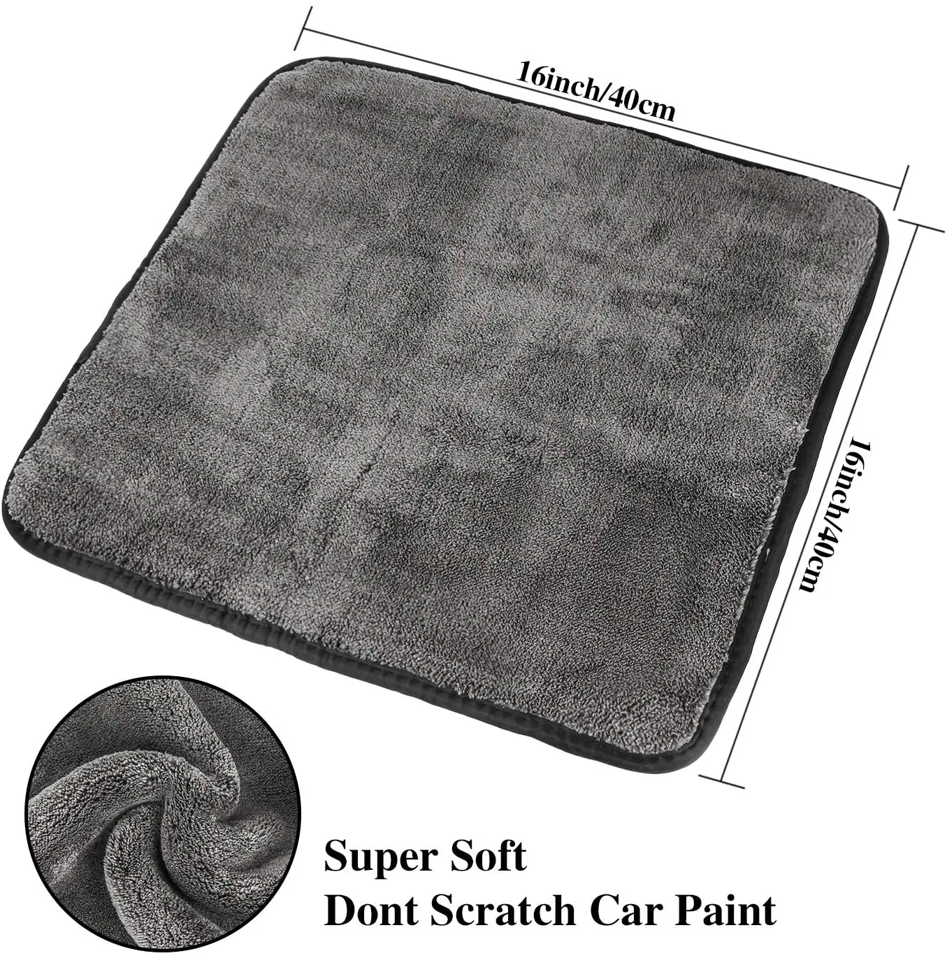 Cleaning suppliePremium Microfiber Towels  Car Drying Wash Detailing Buffing Polishing Towel with Plush Edgeless towel