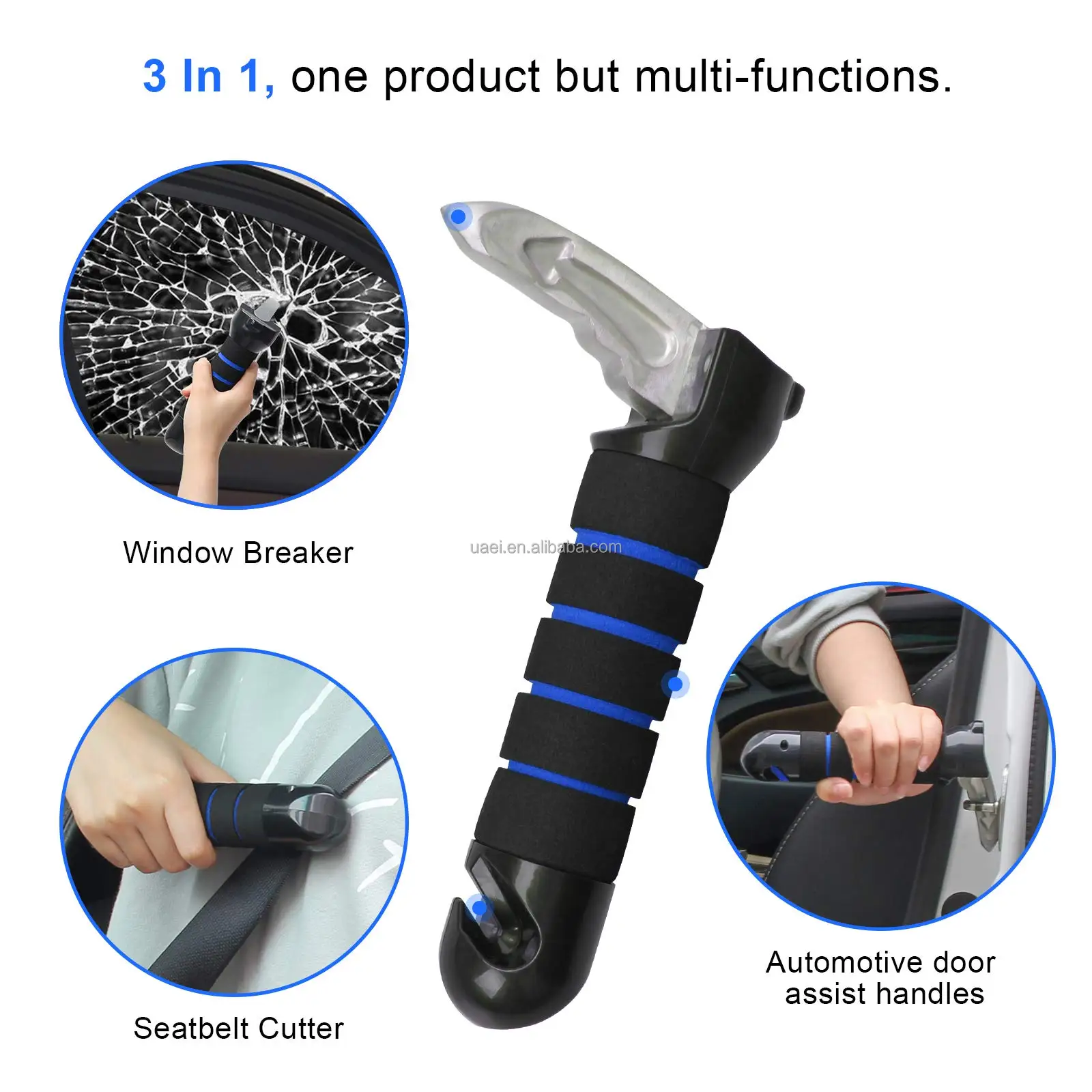Multifunction Car Assist Support Car Support Handle Door with LED Light for the Elerly and Handicapped