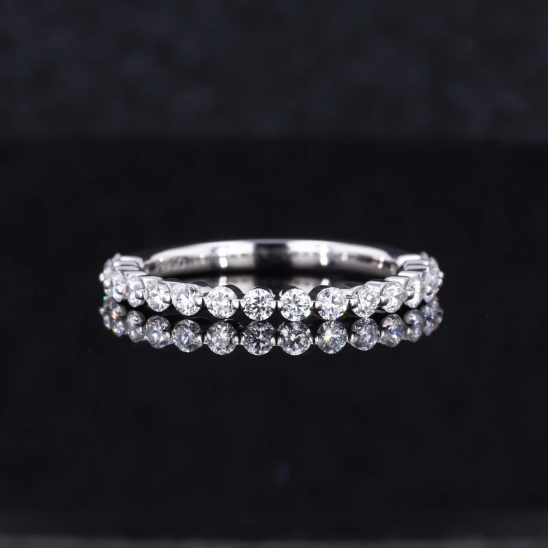 
Starsgem Round Cut lab created moissanite diamond Platinum Wedding PT950 rings 