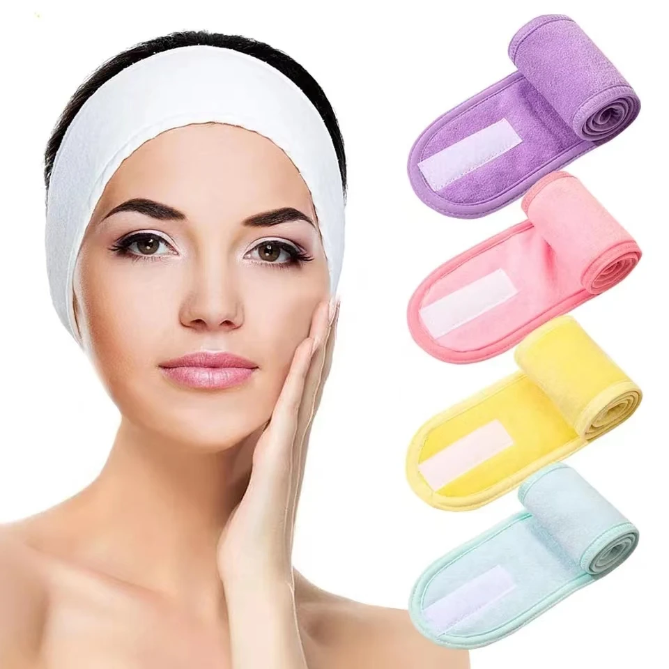 Manufacturer Wholesale Adjustable Wide Microfiber Head Bands for Women Custom Logo