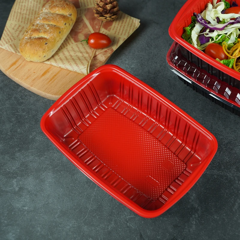 Microwavable 32oz Food Plastic Boxes Pp Plastic Lunch Box Bpa-Free Take Away Food Containers With Lids