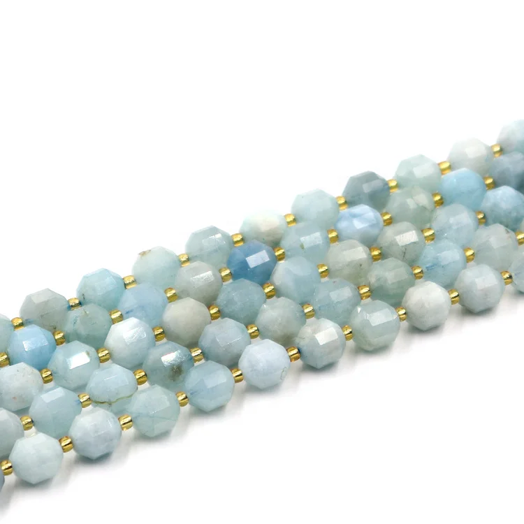 Бусины Из Натурального аквамаринового оливкового камня для изготовления украшений, бусины из полудрагоценного камня, оптовая продажа