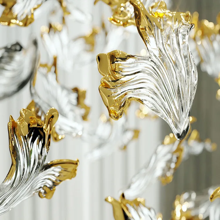 Decorative Chandelier Luxury Crystal Chandeliers Bar Modern Crystal Pendant Chandelier for Hotel Lobby Foyer Stair Restaurant 80