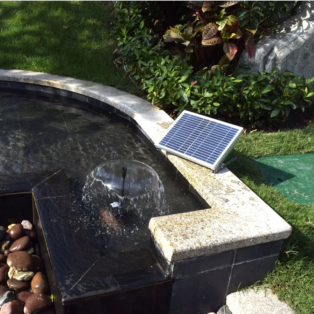 Garden Outdoor Bird Bath Fish Pond Decoration Submersible Fountain Kit Smart Solar Panel Powered Automatic Water Pump