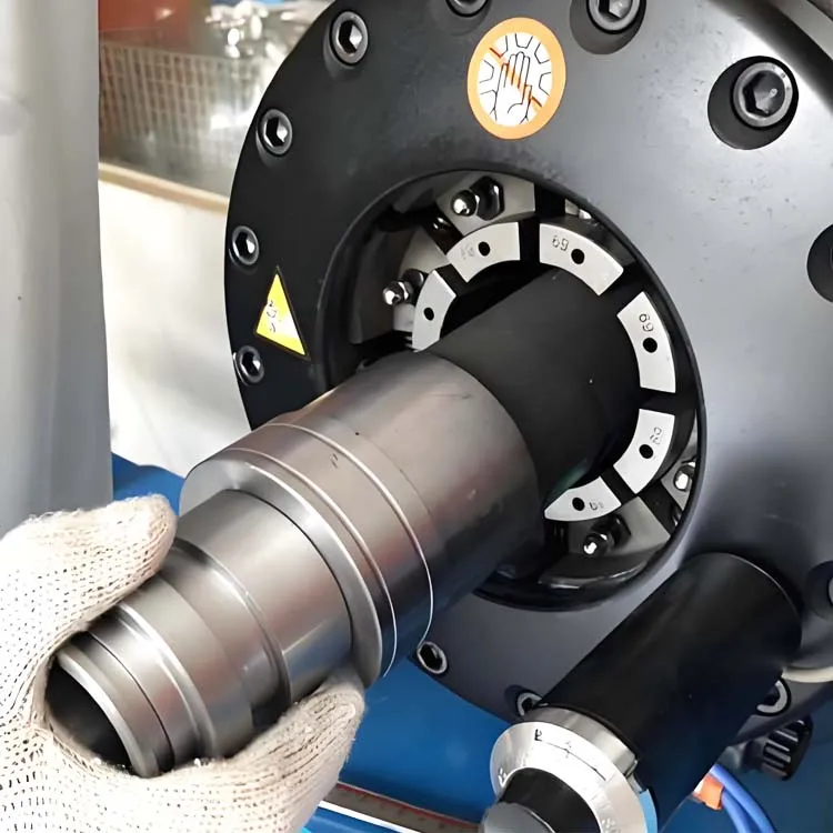 High Pressure Hydraulic Flexible Air Conditioner Rubber Hose Pipe Crimping Machine