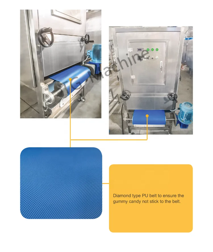 AUTOMATIC FRUIT SHAPE JELLY CANDY MAKING MACHINE SMALL GUMMY CANDY MACHINE