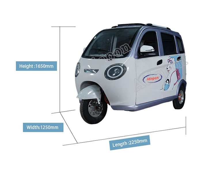 Factory Price Safe  Tricycle Moto Electric Trike 3 Wheel Electric Bike Motorized Tricycles