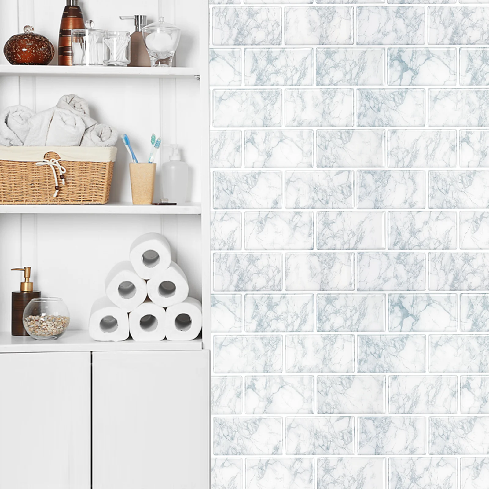 Пользовательские 3d пилинг и палка кухонная плитка настенная бумага самоклеящаяся