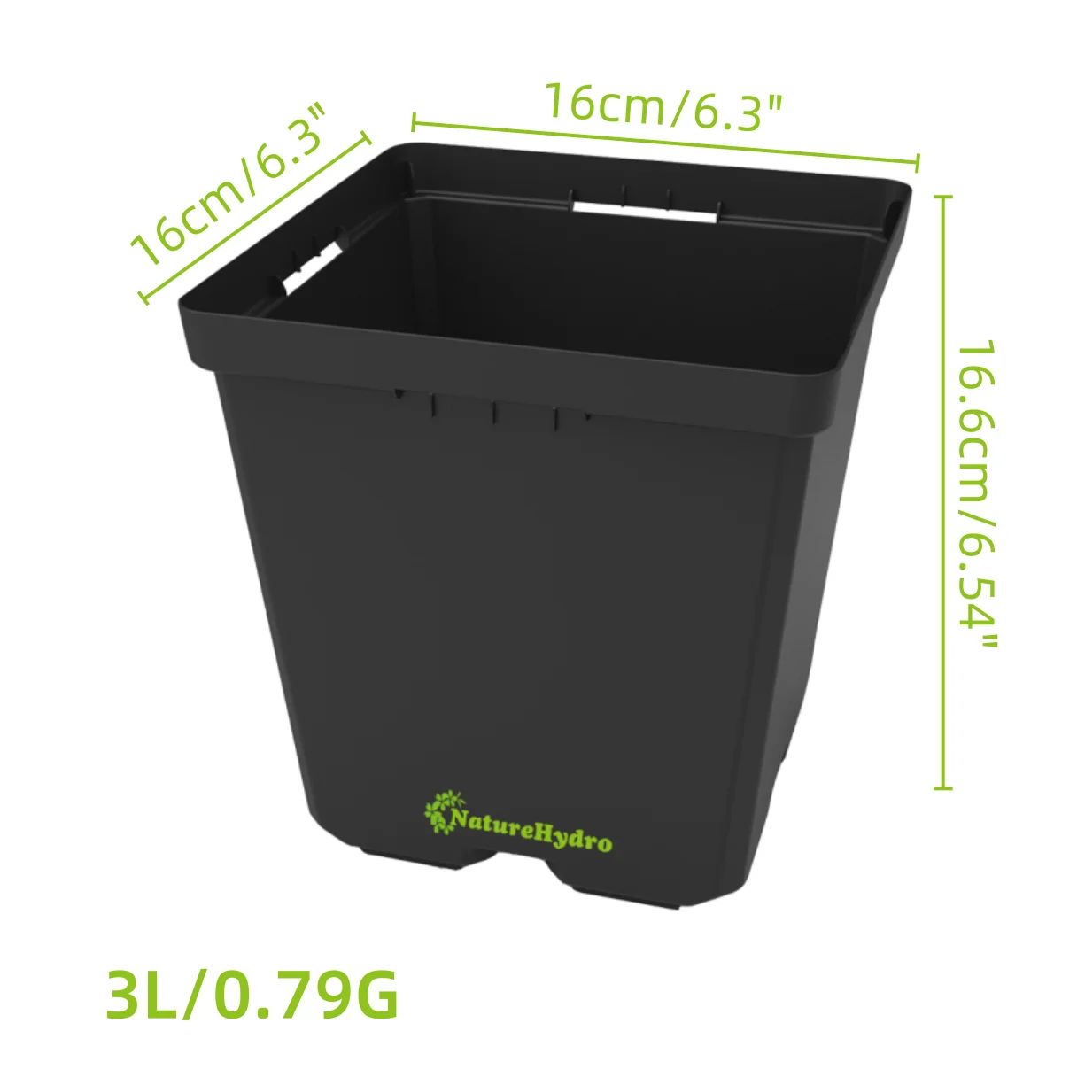 Best Selling Low Price PP Plastic Nursery Pots Black Grow Bucket Flower Pots Greenhouse Planters