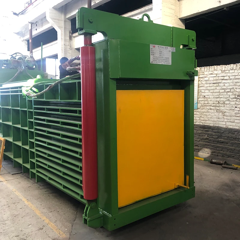 Large horizontal hydraulic baler beverage bottle waste compressor waste paper block press press baler