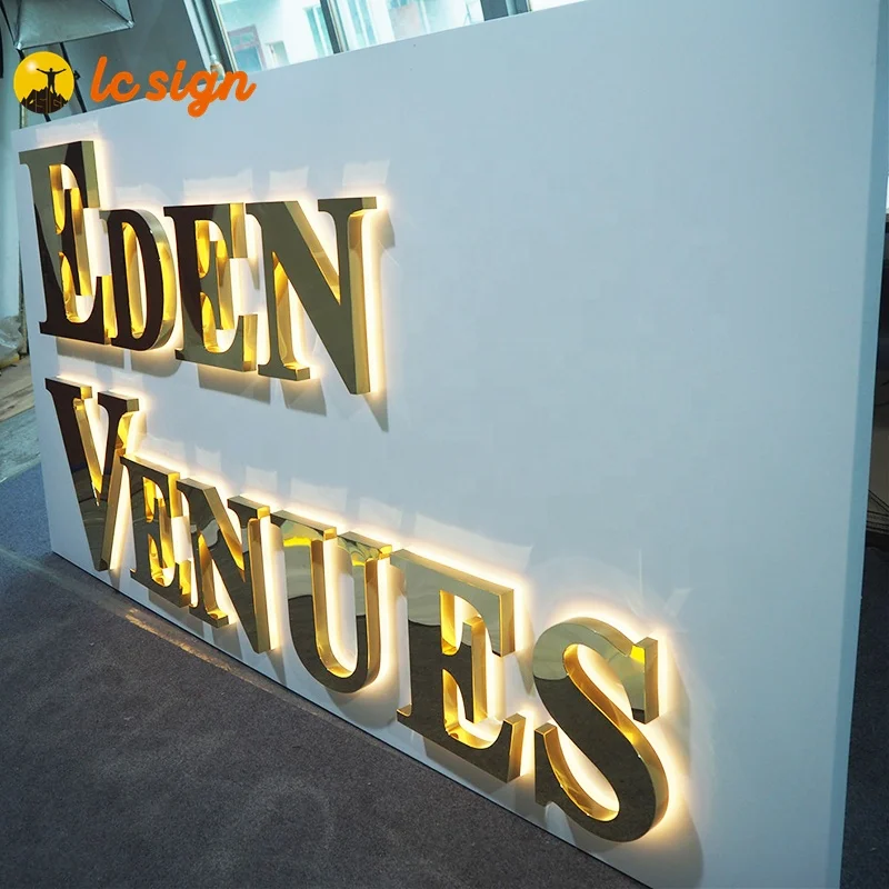 Backlit illuminated Sign custom logo led channel letters LED Sign Board for smoke shop