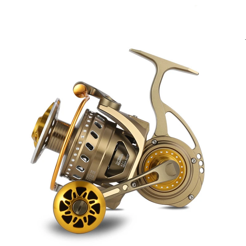 CASTSOON Cnc Gapless Big Game Spinning Reel Jigging Sea Fishing Reels Full Metal Metal Fake Bait TG All 8000 10000 Series 30kg