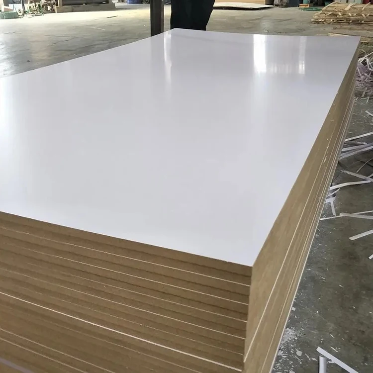 9mm melamine laminated mdf sheet board 18mm 5mm 3mm waterproof white melamine faced mdf furniture