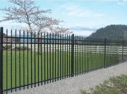 New Design Cheap Wrought Iron Fence Panel Steel Metal Picket Ornamental Fence