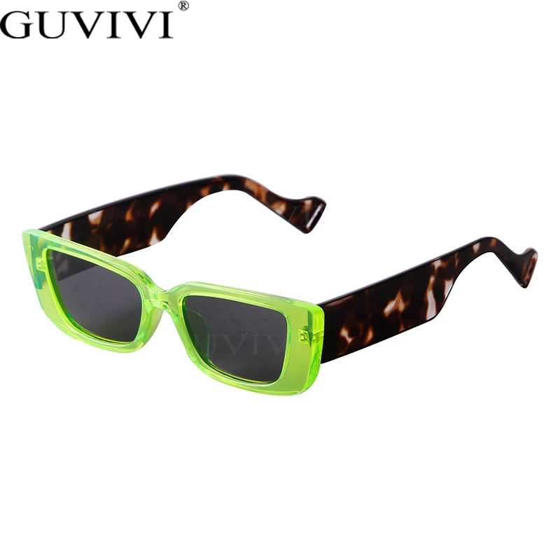 New INS Retro Harajuku Rectangular Glasses Hip Hop Disco Sunglasses Men Women Small Frame Sport Sunglasses