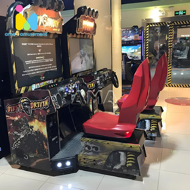 AMA Arcade Video Game Machine Savage Exorcism Racing Car Game Machine Drive Simulator Machine