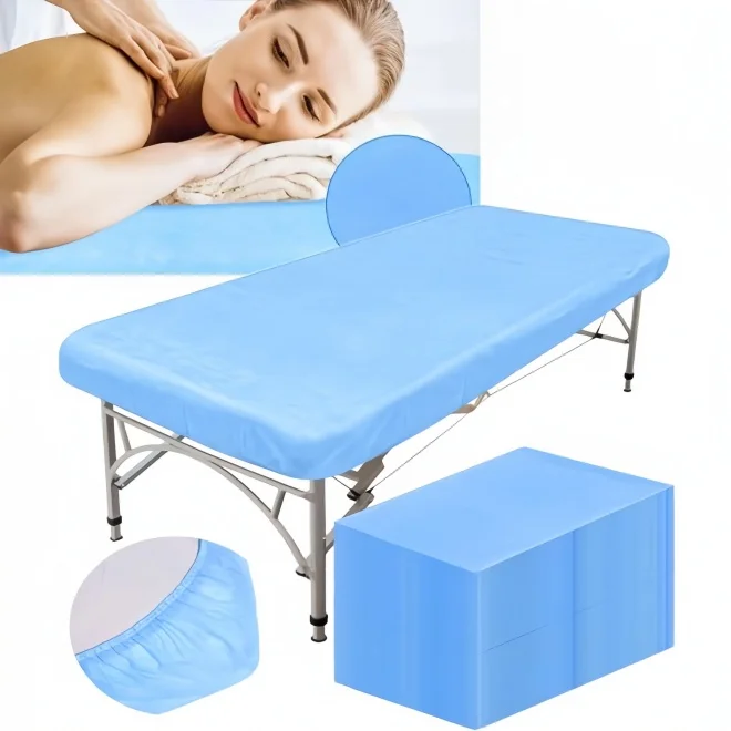 Hot Sale Hotel Adjustabed Hospital Medical Gurney Bed Stretcher Sheets Anti-Static Covering Sheet Disposable Plastic Bed Covers